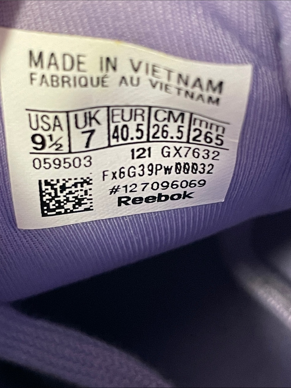 Cardi B X Reebok Wmns Club C Crisp Purple Like New Size 9.5 Women - Picture 4 of 9